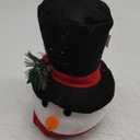 Christmas Tree Topper Snowman  Cute Hugger Santa Xmas Snowman Tree Topper, Christmas Tree Decoration for Holiday & New Year, 11.4" Tall, 6" Hat Diameter