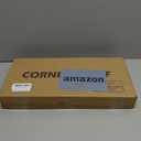 GHWIE Corner Shelf Organizer, 3 Tier Bamboo Kitchen Countertop Rack for Living Room, Office, Bookshelf Display Shelves, Space Saving Storage Shelves, Rustic Brown