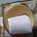 2 Tier End Table, Metal Round Side Table with Removable Tray