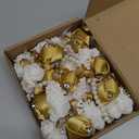 12Pcs/lot Women Bride Bridal Bridesmaid Wrist Corsage Silk Rose Pearls Girls Wedding Hand Flowers Party Decoration (Gold 2)