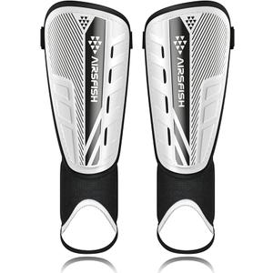 Upgraded Soccer Shin Guards for Kids Youth Adults, CE Certified AirsFish Shin Guard Sleeves Protection Gear for Boys Girls Soccer Games EVA Cushion Reduce Shocks and Injuries (XX-Small, Blue)