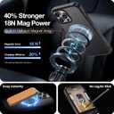 4 x DEERLAMN Magnetic Matte Case for iPhone 12 Pro Max, [Compatible with MagSafe][Military Grade Drop Protection] Anti-Fingerprint Slim Translucent Shockproof Protective Phone Cover, Black