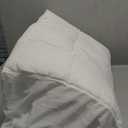 Cloud-Like Twin Mattress Topper - 100% Cotton Top Mattress Pad for Back Pain Relief - Breathable & Naturally Cooling for Hot Sleepers, White