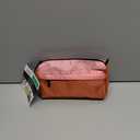 Five Star Pencil Pouch, Pen Case, 9-Pocket Zipper Pouch, Storage Organizer for School Supplies Earbuds Chargers Cables Makeup, Pink/Terracotta