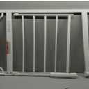 Regalo Safety 29-49" Easy Step Extra Wide Baby Gate for Doorways & Bottom of Stairs, Pressure Mounted Safety Gate with Door for Babies, Toddlers & Pets, White
