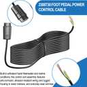 2300730 Control Cord Foot Pedal Power Cable Assembly Replacement Part Fit For Minn Kota PowerDrive V1 Foot Pedals 2006 & Older