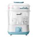 Grownsy Adjustable 4 in 1 Large Bottle Sterilizer and Dryer, 8 Bottles Capacity,Electric Steam Baby Bottle Sterilizer, Sanitizer for Baby Bottles & Pacifiers, Breast Pump Parts Blue