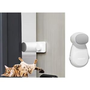 4PCS Cat Door Holder Finger Pinch Guard Cat Easy Access Alternative of Pet Gates and Interior Cat Door Pet Safety Cat Door Latch Interior Cat Door Stopper for Bedroom