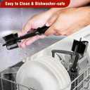 2 x 2Pcs Meat Chopper and Masher - Ground Beef Hamburger Smasher, Plastic Spatula, Kitchen Separator Tool for Food, Potato, Bean - Silicone Chop and Stir, Meat Dicer