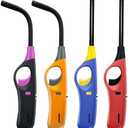 2 Pack Lighter Refillable Butane Lighters, Candle Lighters for Candle Camping Fireplace Party BBQ Grill(No Fuel)