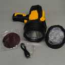 Rechargeable Spotlight, 99000 Lumens Super Bright Led Spotlights Flashlight with Cob Light & Foldable Tripod, 10000Ah Spot Lights Long Runtime, Handheld Spotlight for Hunting Boating Outdoor