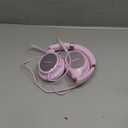 USB C Wired Over-Ear Headphones with Microphone, Volume Control, Share Port, and Adjustable Headband Foldable Stereo Headset for Adult/Teens for iPhone 16, Laptop, Gaming, Travel (Pink)