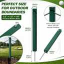 Hicarer 25‑Pack Wood Golf Rope Stakes UV Resistant, Green, 1.5 x 1.5 x 18''