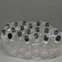 Peohud 19 Pack 16oz Clear Plastic Empty Bottles with Disc Top Flip Caps, Refillable Shampoo Bottles, Squeezable Travel Containers for Lotions, Cosmetics, Liquid Body Soap, Creams, BPA Free