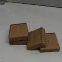 shouwuhho Furniture Risers, 4 Pack Bed Risers with Non-Slip Grip and Heavy Duty Support, 1 Inch 2 Inch 3 Inch 4 Inch Height Lift for Couch, Sofa, Table, Desk, Chair, Refrigerator - Brown, 1+1 Inch