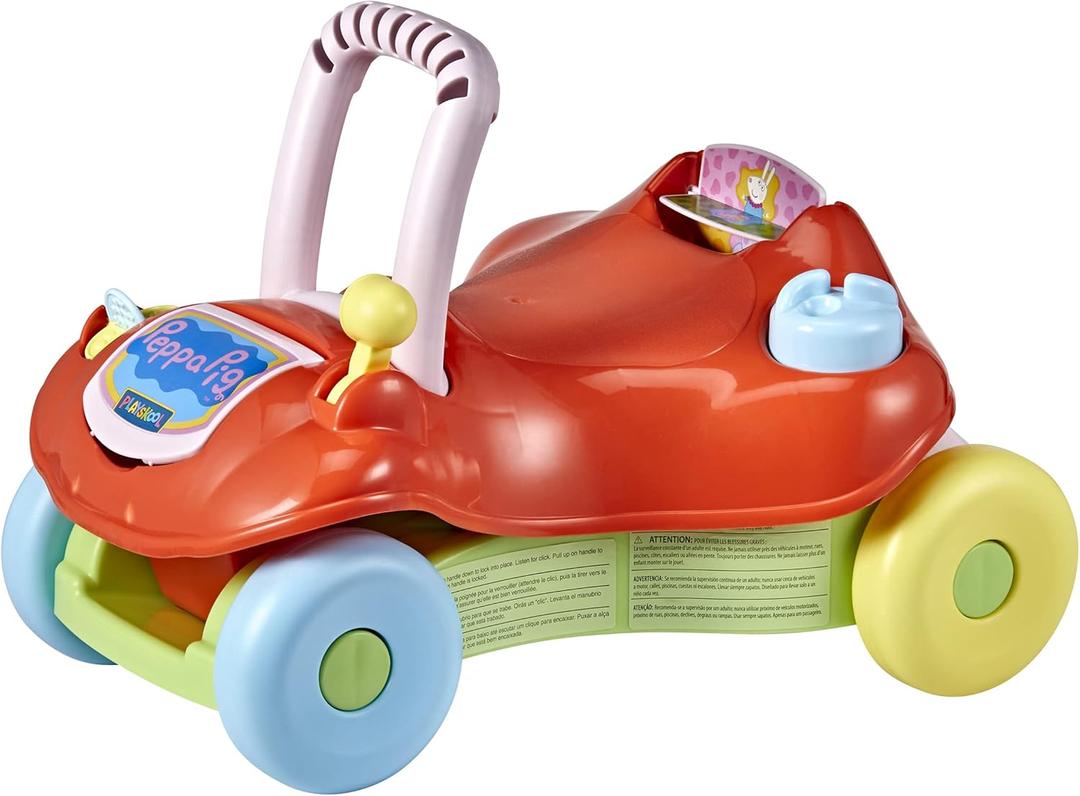 Playskool Step Start Walk 'n Ride Peppa Pig Active 2-in-1 Ride-On and Walker Toy for Toddlers and Babies 9 Months and Up