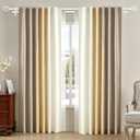 KAMANINA Double Curtain Rods for Windows 36 to 72 Inches Ivory White
