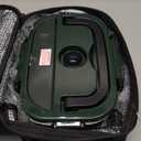 TRAVELISIMO Electric Lunch Box for Adults 100W Heated Lunch Box For Men 1.5L Stainless Steel Portable Food Warmer, 12/24/110V for Travel & Work, Loncheras Electricas Para Calentar almuerzo (Dark Green)