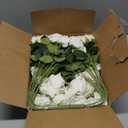 White Roses Artificial Flowers Bulk, 52Pcs Fake Roses White Flowers, DIY Silk Faux Roses Bouquet, Realistic White Faux Flowers Mohter's Day Valentine's Day Decor