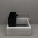 Coralland 8-Gallon Saltwater Aquarium - Ultra Clear Low Iron Glass, 45 Angled Joint Design, Crystal Clear Viewing, Perfect for Marine Fish & Reef Tanks & Freshwater