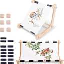 Embroidery Hoop Stand - Adjustable Wooden Embroidery Stand with Screw-Tightening Joints & Custom Clamps - Expandable from 11.8in to 23.6in for Cross Stitch & Needlework