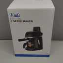 Coffee Machine, 3.5 Bar Espresso & Cappuccino Machine with Steam Wand, Compact Design Coffee Maker for Latte, Safety Lock & Tritan Cups, 800w, Black