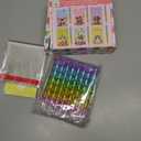 24 pcs Valentine's Day Stacking pencils gifts for kids with 24 Valentine's Day cat dog cards