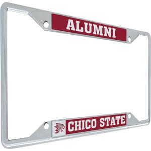 Desert Cactus Cal State Chico University California Car Accessories Wildcats Metal License Plate Frame and Tag Holder for Front or Rear of Car (Alumni)