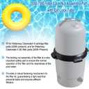 550-7500 Plastics Filter Lock Nut Replacement with Ext Lock Tabs Part Fit for Waterway Clearwater II Cartridge Filter Parts and D.E. Filter, Replace 550-2060, 550-2075