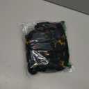 JOGAL Mens Christmas Shirts Santa Claus Party Long Sleeve Button Down Shirts (Large, Black)