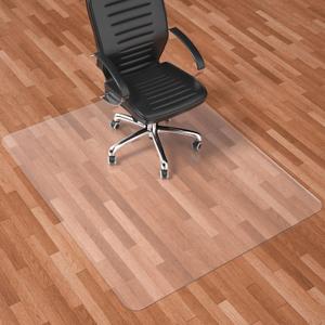 Naturehydro Large Office Chair Mat for Hardwood Floor - 53" x 45" Plastic Rolling Chair Mat for Hard Wood Tile Floor Protection, BPA and Phthalates Free (Rectangle)