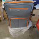 Rockland Journey Softside Upright Luggage Set, Expandable, Charcoal, 4-Piece (14/19/24/28)