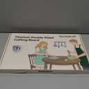 Titanium Cutting Board  2-in-1 Double Sided Chopping Boards for Kitchen, SGS Food-Grade Certified, Pure Titanium & Wheat Straw PP, Dishwasher Safe, Ideal for Meat, Vegetables & Family Cooking (1611)