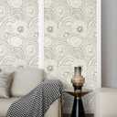 Peel and Stick Wallpaper Boho Wall Paper Modern Stripe Contact Paper Bedroom Bathroom Wallpaper White and Black Removable Self-Adhesive Wall Decor Vinyl Roll 17.3" x 118"