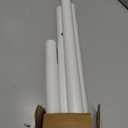 White Tension Curtain Rod 51-165In, Long Adjustable Tension Rods No Drilling for Window or Bathroom, Outdoor Curtain Rods for Patio, Easy to Install, Never Rust, Rod Diameter 1.26 Inches-White