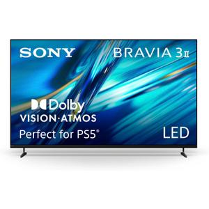 Sony 55 Inch BRAVIA 3 II LED 4K HDR Smart Google TV with Gemini K-55XR30M2 | XR Processor with AI Technology, Dolby Vision/Atmos, 120Hz Refresh Rate, 4K movie credits included, 4xHDMI 2.1, PS5 Features