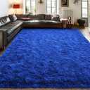 Ultra Soft Rugs for Living Room 6x9 Royal Blue, Large Big Shag Area Rug for Bedroom Nursery, Modern Fluffy Plush Carpet for Girls Boys Kids Room Dorm Home Decor, Upgrade Non-Slip