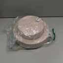 U-QE 60PCS Pink Plastic Plates - Heavy Duty Beaded Pink Disposable Plates for Mothers Day, Party, Baby Shower, Wedding - Serving 30 Guests Include 30PCS 10inch Dinner Plate & 30PCS 7inch Dessert Plate