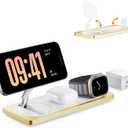 3-in-1 Charging Station for Apple Devices: Used for iPhone and Watch Charging Station with Magsafe Charger Stand, Wireless Charger for iPhone15/14/13/12, Apple Watch 1-9/Ultra, AirPods 3 Pro