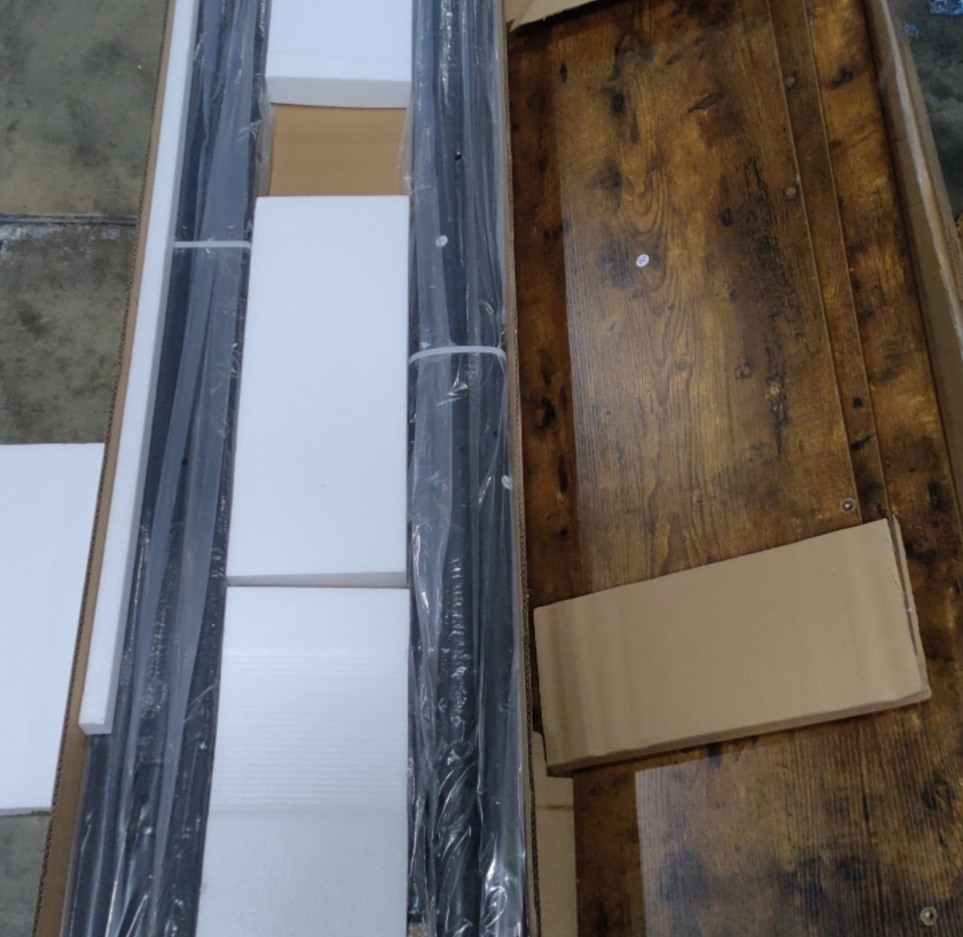 GarveeHome Loft Bunk Bed with L-Shaped Desk, Twin Loft Bed with Desk Underneath, Metal Bunk Beds with High Guardrail and Ladder for Kids/Teens/Adults, Easy Assembly, Vintage Brown