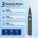 Plaque Remover for Teeth, Pet Ultrasonic Cleaner, Dog Plaque and Tartar Remover with LED Light, Dog Teeth Cleaning Dental Care Kit for Tartar and Stains, Suitable for Dogs and Cats (Black)