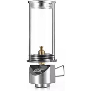 BRS Outdoor Gas Lantern Dreamlike Candle Lamp Portable Tent Lantern Glass Mantle Lantern (BRS-55 1pc)