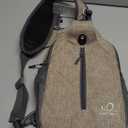 WATERFLY Crossbody Sling Backpack Sling Bag Travel Hiking Chest Bags Daypack (Flaxen) (Khaki)
