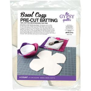 Gypsy Quilter Bowl Cozy Pre Cut Batting 8ct