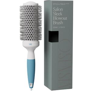Medium Round Brushing Brush  Ceramic Hair Brush for a Smooth Salon Style Look  Professional Brushing Brush Ideal for All Hair Types  43 mm