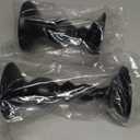 Pillar Candle Holders Stands Set of 2, Candle Holders for Pillar Candles Decorative Candlestick Holder for Fireplace, Home Decor, Dinning, Party, Wedding, Matte Black, 6.2" & 8.7"