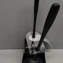 MR.SIGA Toilet Plunger and Bowl Brush Combo for Bathroom Cleaning, Black, 1 Set (One Size)