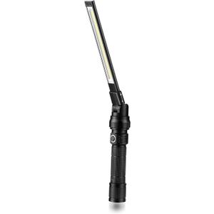 NextLED NT-7543 Foldable Rechargeable LED Work Light, COB LED Slim Work Light with Magnetic Base. Ultra Bright Flashlight, Cast Aluminum, Mechanics, Car Repair, Outdoor, Camping, Emergency, Garage