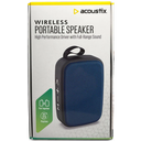 Acoustix Wireless Portable Speaker High Performance Driver With Full Range Sound Blue