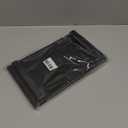 zoocatia Small Wood Tray Pedestal Stand Farmhouse Bathroom Decor Decorative Wooden Riser Kitchen Soap Dish Holder for Vanity, Counter, Sink, Black (8.7" x 3.6" x 1.6")